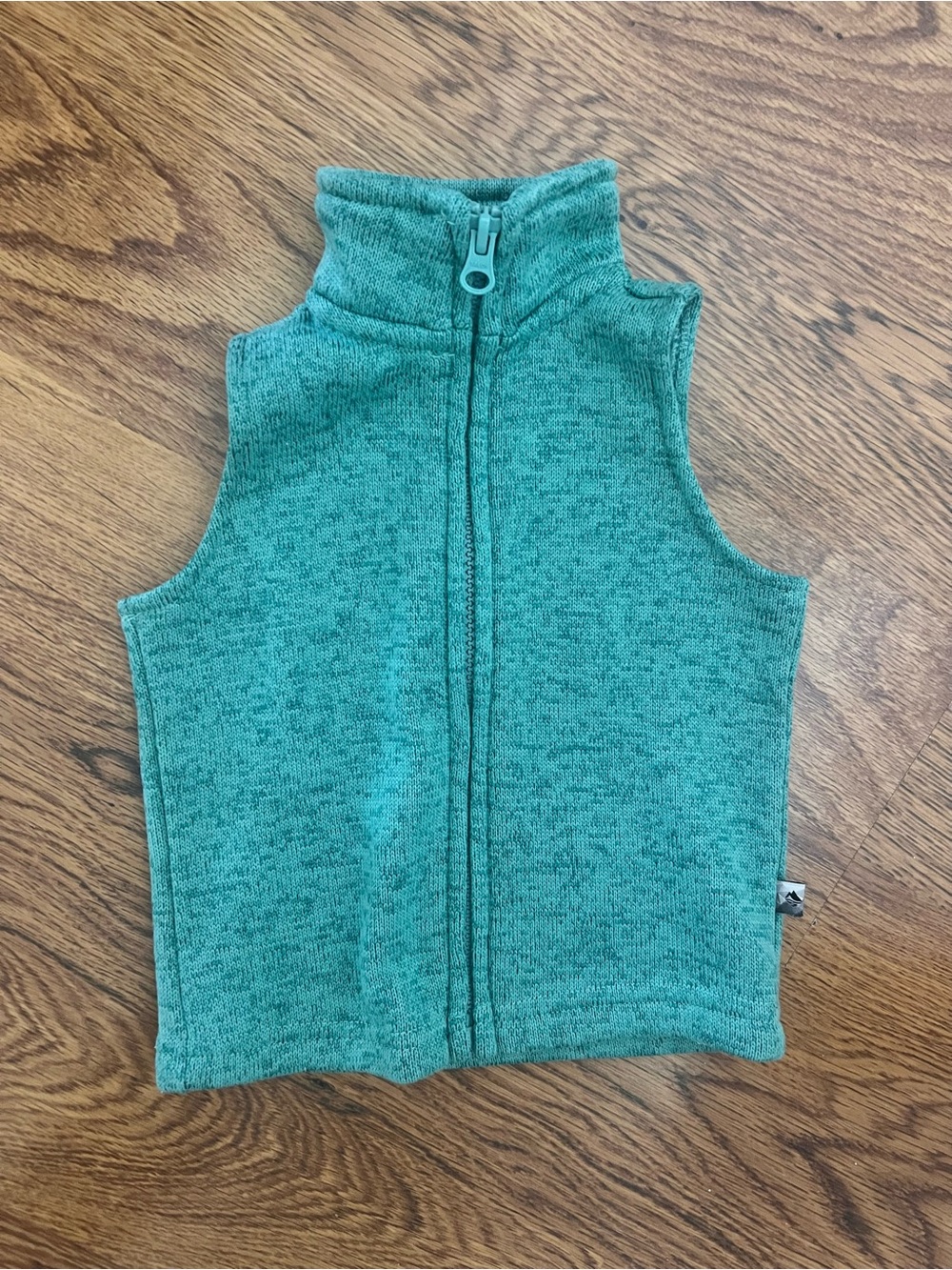 Ocean Coast Baby Green Zip Up Fleece Vest 6 Months Soft Cozy